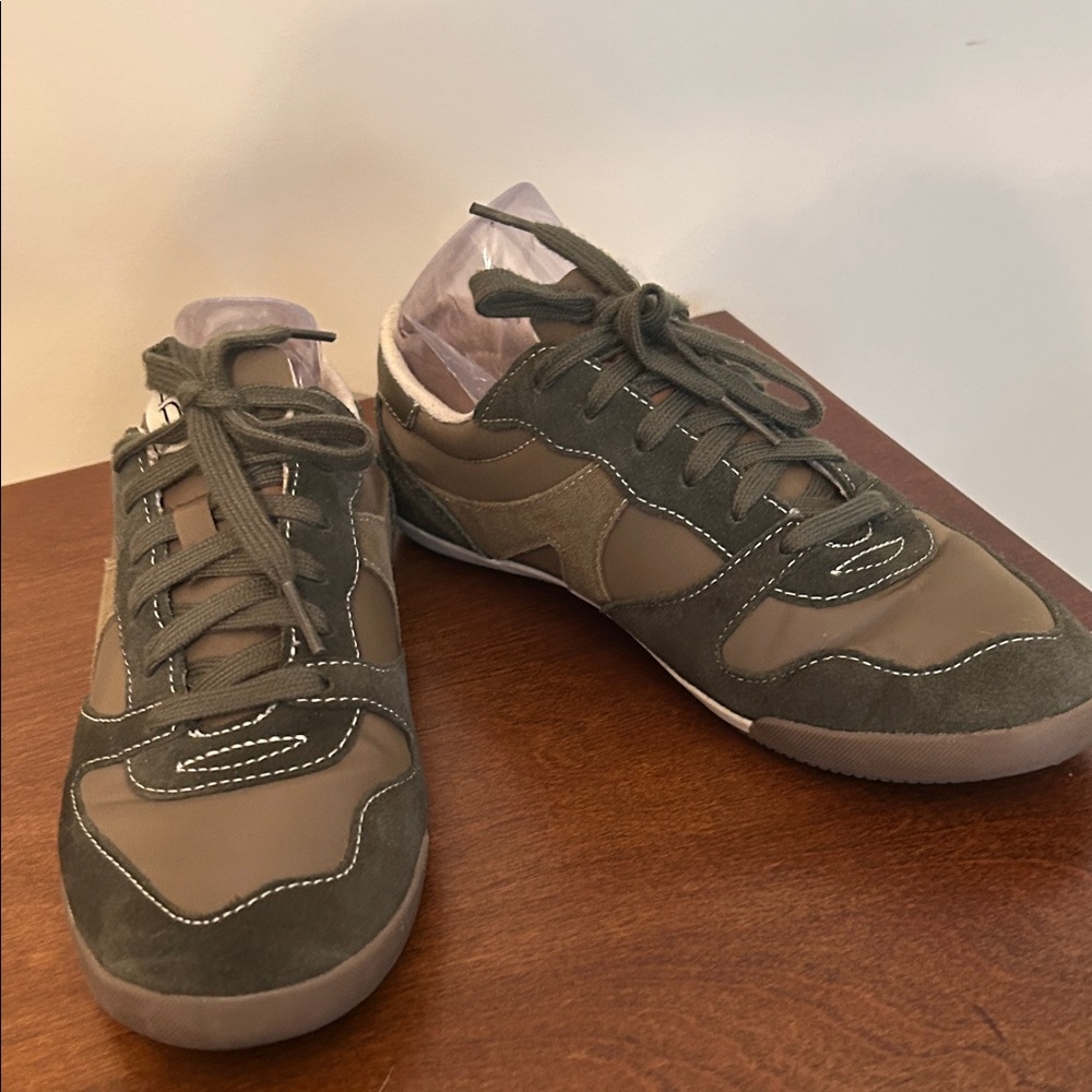 Ellen Degeneres Olive Green Sneakers